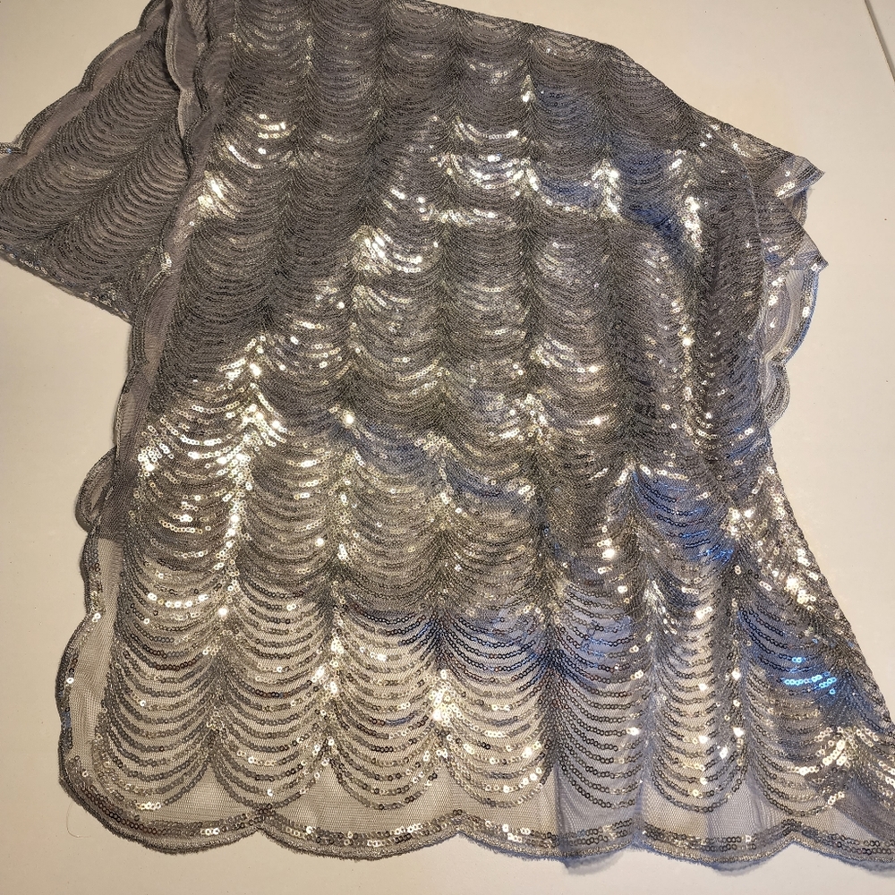 Sequin Lace Scarf